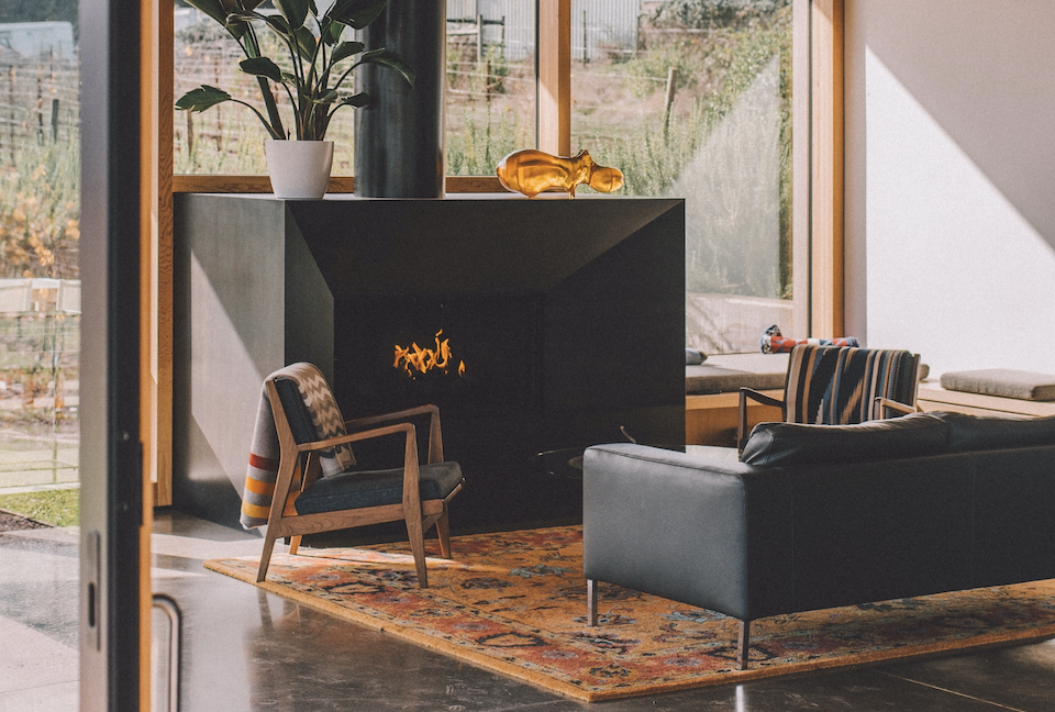 Minnesota home fireplace