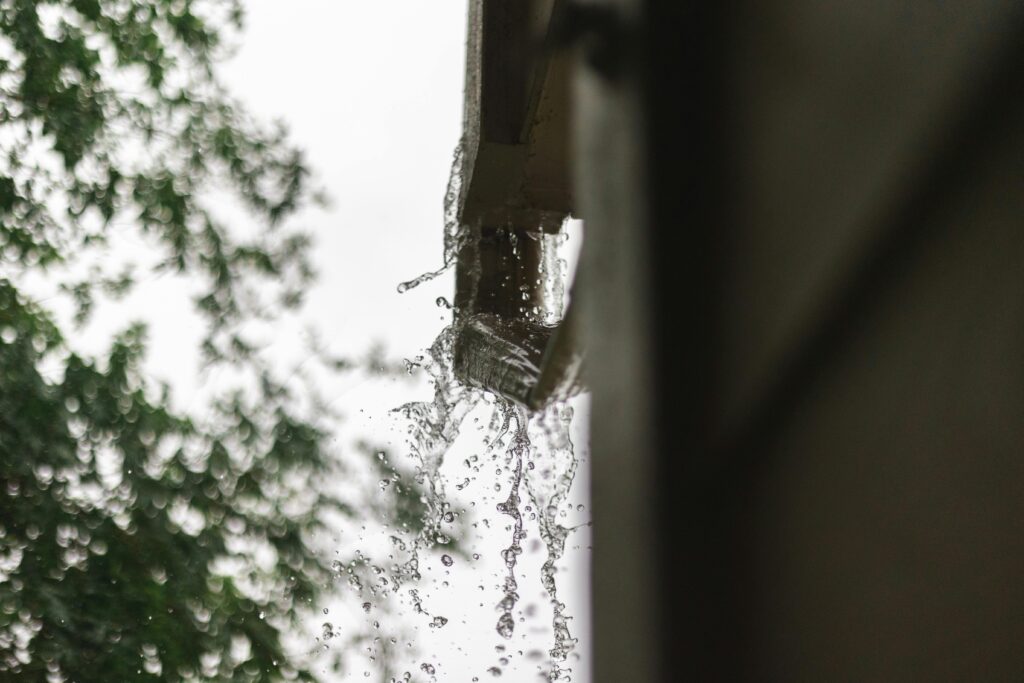 leaking gutters